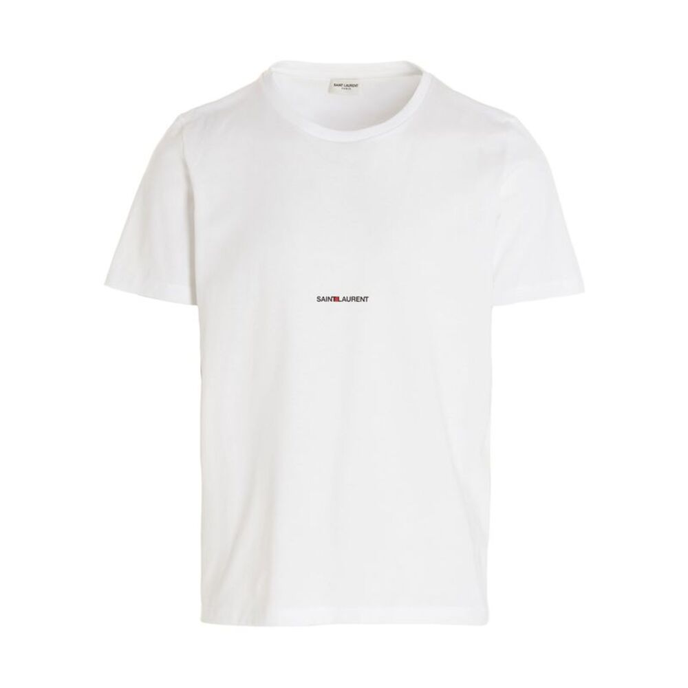 Saint Laurent White Cotton Men's T-Shirt